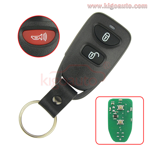 Remote fob for Hyundai Santa Fe 2 button with panic 2005 - 2012
