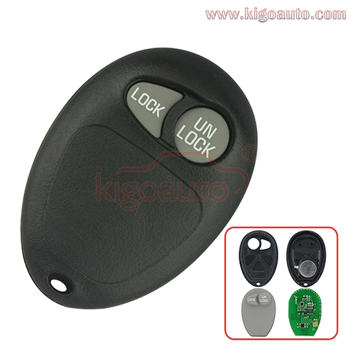 FCC L2C0007T remote fob 2 button 315Mhz ASK for Buick GL8 Chevrolet Venture Oldsmobile Silhouette Pontiac Montana 2001-2005