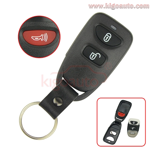 FCC OSLOKA-320T OSLOKA-850T Remote fob case 2 button with panic for Hyundai Accent Elantra Tucson Kia Sorento Soul 2006-2015