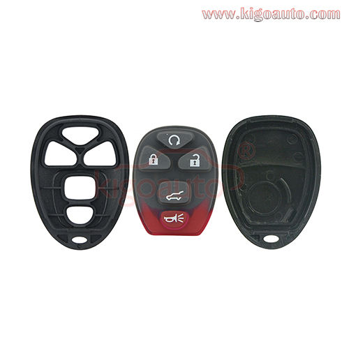 (with battery holder) FCC OUC60270 OUC60221 Remote car key fob case 5 button for GMC Acadia Yukon