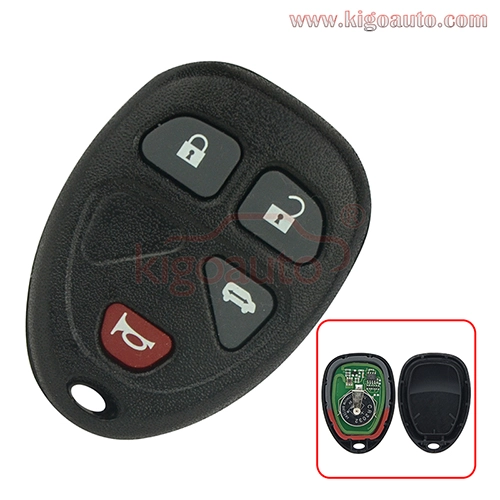 FCC OUC60270 remote fob 4 button 315Mhz ASK for GM Buick Terraza Chevrolet Uplander Pontiac Montana Saturn Relay 2005-2007