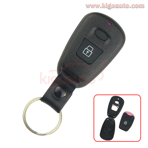 Remote fob shell case 2 button for Hyundai Elantra Santa Fe 2001 2002 2003