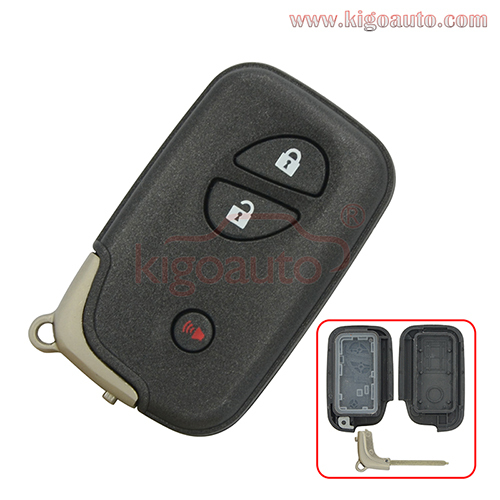 FCC HYQ14ACX Smart key shell case 2 button with panic for Lexus RX350 RX450H CT200H 2010-2016