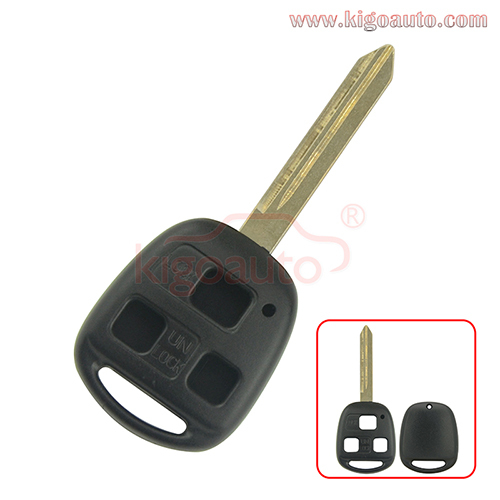 Remote key shell 3 button TOY47 blade for Toyota Yaris 2010