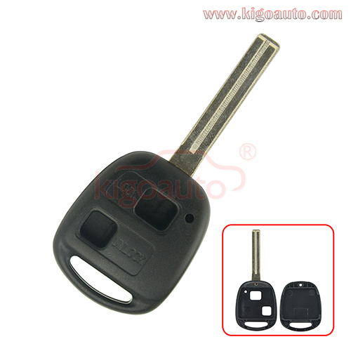 Remote key shell 2 button TOY48 long blade for Lexus ES300 LX470 SC300  SC400 1998 1999 2000 2001
