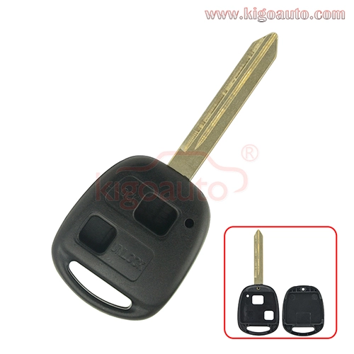 Remote key shell 2 button TOY47 blade for Toyota Yaris 2006-2011