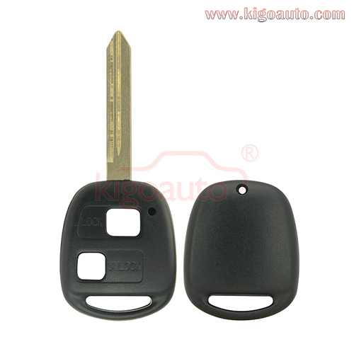 Remote key shell 2 button TOY47 blade for Toyota Yaris 2006-2011