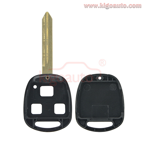 Remote key shell 3 button TOY47 blade for Toyota Yaris 2010