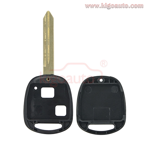 Remote key shell 2 button TOY47 blade for Toyota Yaris 2006-2011