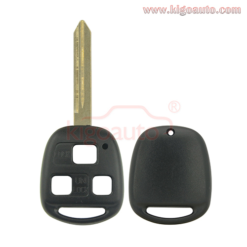 Remote key shell 3 button TOY47 blade for Toyota Yaris 2010