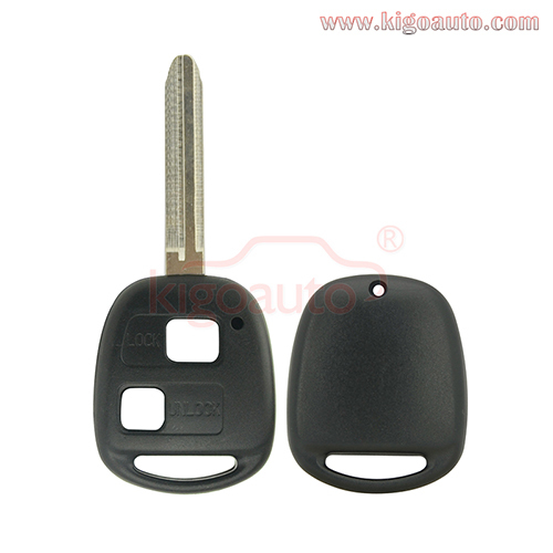 Remote key shell 2 button TOY43 for Toyota Land Cruiser FJ Cruiser Prado RAV4 2004-2009