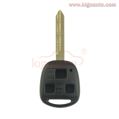 Remote key shell 3 button TOY47 blade for Toyota Yaris 2010
