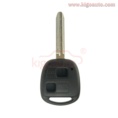 Remote key shell 2 button TOY43 for Toyota Land Cruiser FJ Cruiser Prado RAV4 2004-2009