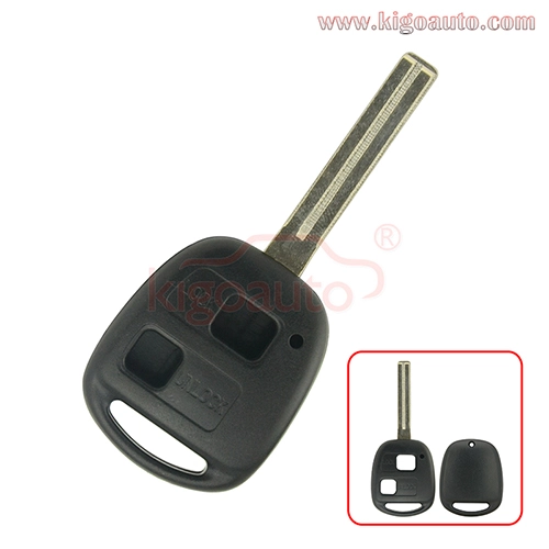 Remote key shell 2 button TOY48 long blade for Lexus ES300 LX470 SC300  SC400 1998 1999 2000 2001