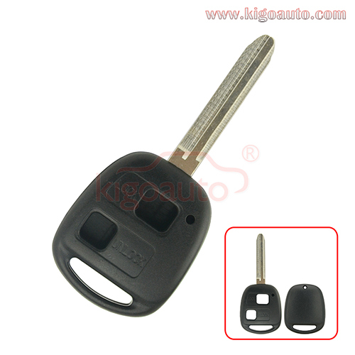 Remote key shell 2 button TOY43 for Toyota Land Cruiser FJ Cruiser Prado RAV4 2004-2009