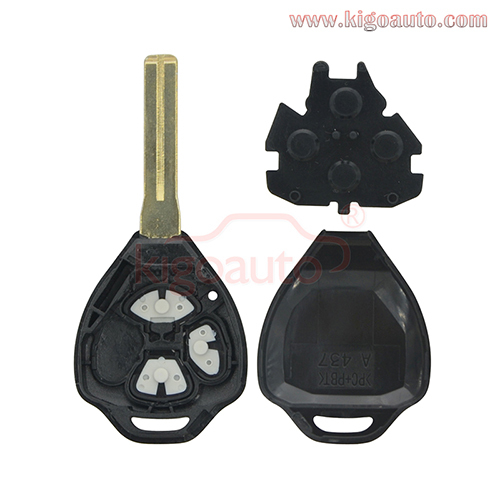 Remote key shell 3 button toy48 for Toyota Crown Reiz
