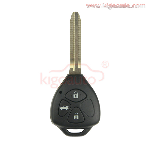 DENSO HYQ12BBY Remote key 3 button 434Mhz 314mhz  TOY43 blade 4D67 chip G chip for Toyota Camry Corolla 2009 2010 2011 2012