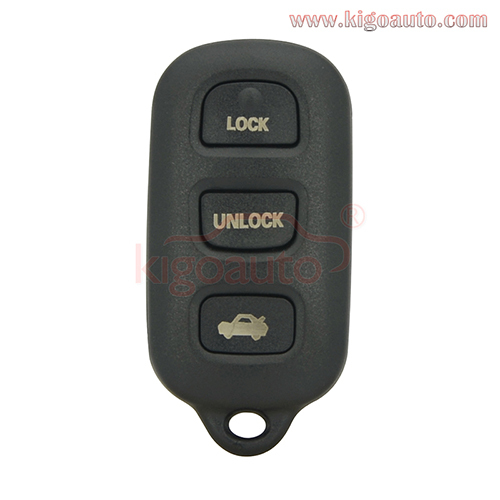 (with round back inside)FCC HYQ12BAN HYQ1512Y Remote fob case 3 button with panic for Toyota Avalon 1998-2003