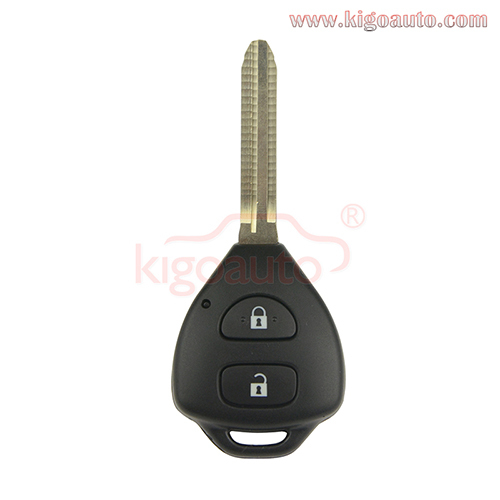 TOKAI RIKA Remote key 2 button TOY43 434Mhz 314mhz G chip 4D67 chip for Toyota HILUX Fortuner 2008 2009
