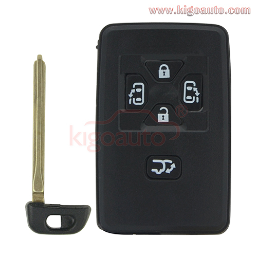 Smart key case 5 button for Toyota Previa