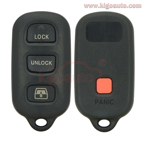 PN 89742-35021 Remote fob 314Mhz 3button with panic for Toyota 4Runner Sequoia 2001-2007 FCC HYQ12BBX HYQ12BAN HYQ1512Y