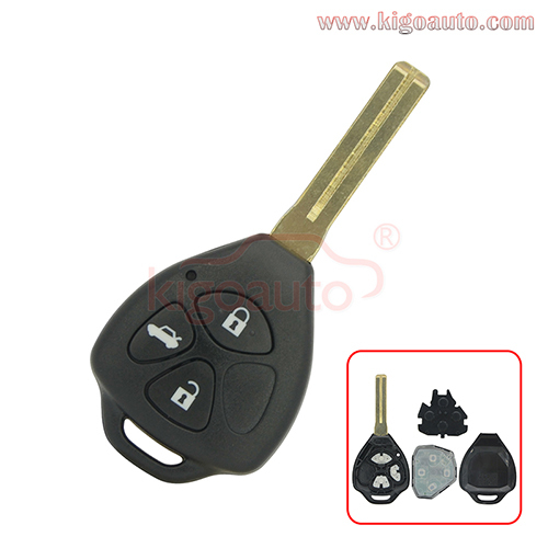 Remote key 3 button 434Mhz TOY48 blade for Toyota Crown