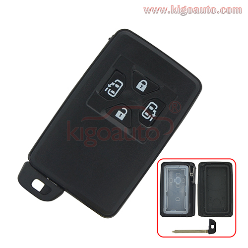 Smart key case 4 button for Toyota Voxy Noah Yaris Estima Tarago 2011