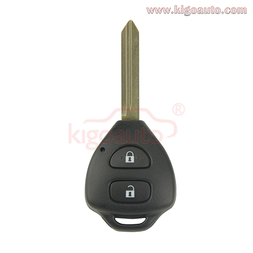 Remote key shell TOY47 blade 2button for Toyota Auris Yaris 2009 2010 2011 2012