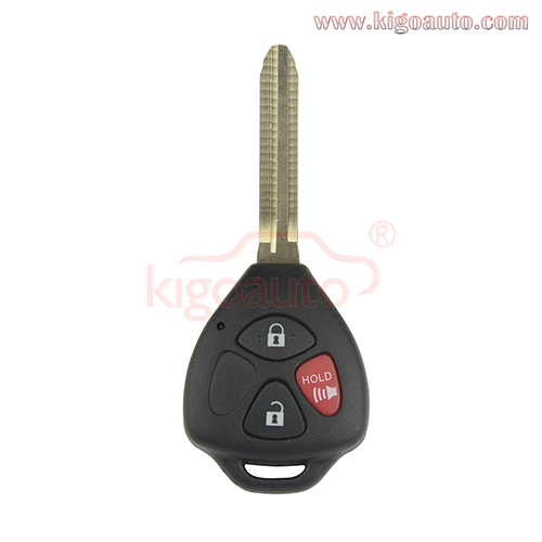 FCC HYQ12BDC HYQ12BBY 314.4Mhz Yaris Camry RAV4 Remote key 3 button toy43 blade GQ4-29T 315Mhz for Toyota PN 89070-42670 89070-35170