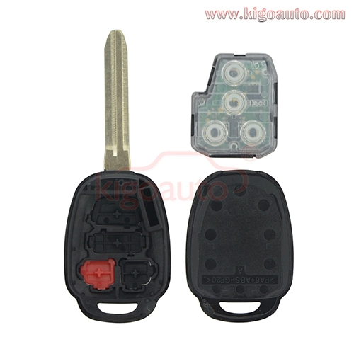 FCC GQ4-52T remote key 4 button 314.4Mhz/434Mhz with G chip/H chip for Toyota RAV4 Highlander 2014-2018 P/N 89071-0R040