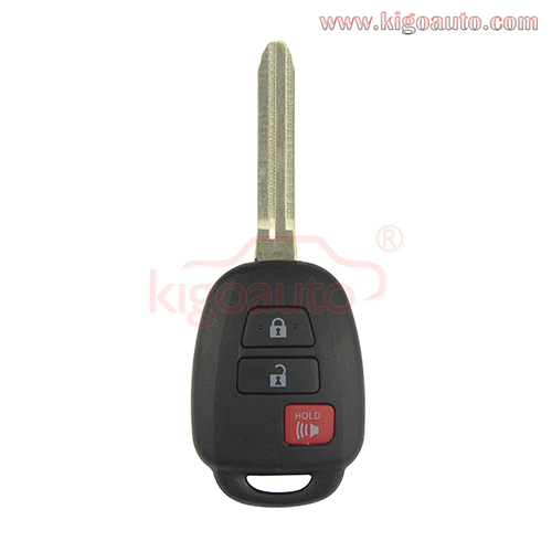 PN 89070-06421/06420 Remote key 3 button 314.4Mhz G / H / NO chip for Toyota Prius C FCC HYQ12BDM