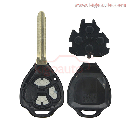 Remote key shell TOY43 3 button for Toyota Venza Matrix 2010