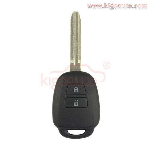 PN 89070-42880 Remote key shell 2 button for Toyota RAV4 Land Cruiser Vios HiAce 2013 2014 2015 2016