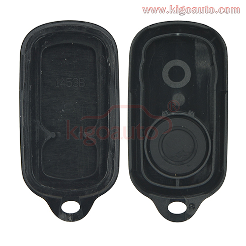 (with round back inside)Remote fob case 3button with panic for Toyota Camry Solara