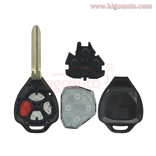 FCC HYQ12BBY 314.4MHZ Remote key 4 button TOY43 GQ4-29T 315Mhz for Toyota Camry Corolla 2007 2008 2009 2010 PN 89070-06231