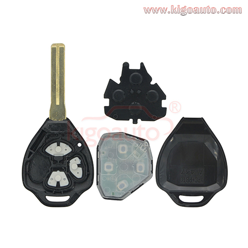 Remote key 3 button 434Mhz TOY48 blade for Toyota Crown
