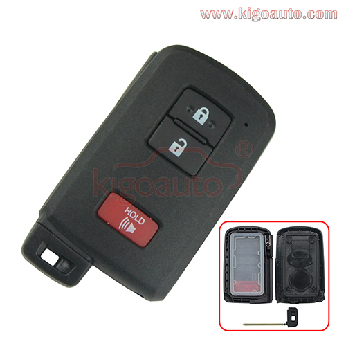 FCC HYQ14FBA Smart key case 3 button for Toyota Prius C