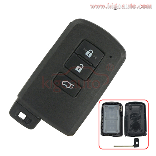 PN 89904-42180 Smart key case 3 button for Toyota Auris Rav4 Yaris 2013 2014