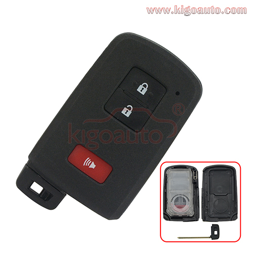 PN 89904-60D90 Smart key case 2 button with panic for Toyota Land Cruiser