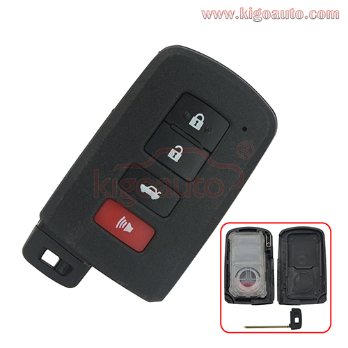 PN 89904-33450 Smart key case 3 button with panic for Toyota Camry 2013 2014 2015