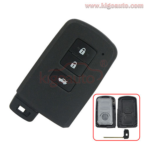 Smart key case 3 button for Toyota
