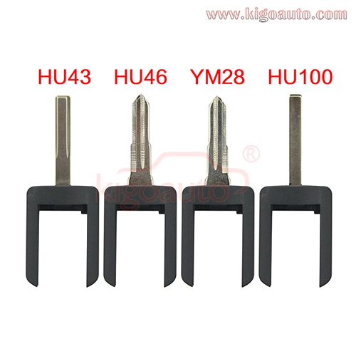 Remote key blade HU46 for Opel