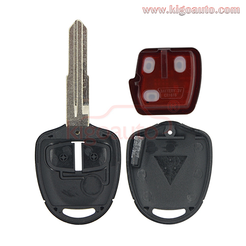 FCC G8D-576M-A Remote key 2 button MIT11R with 46LCK chip for Mitsubishi Lancer Colt Mirage Outlander