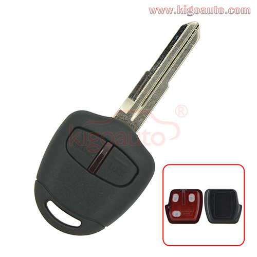 Remote key 2 button MIT8L with 4D61 chip for Mitsubishi Pajero Triton Lancer