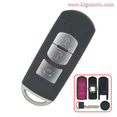 Smart key case 3 button for Mazda  2 3 5 6 CX-5 2015 2016 2017 FCC ID SKE13E-01 remote key fob shell