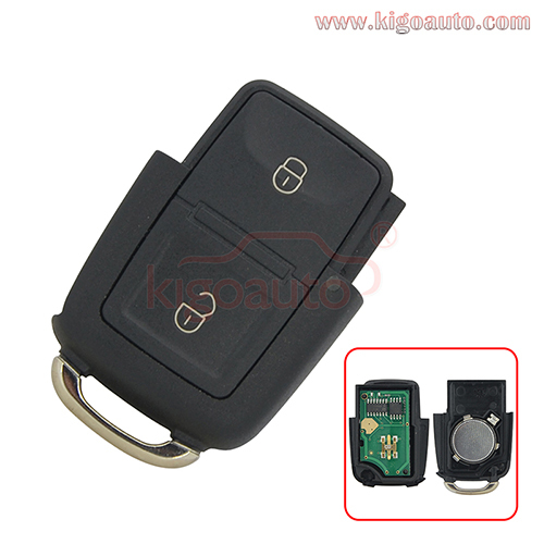 P/N 1J0 959 753 AG Remote key fob 2 button 434Mhz for VW 1J0959753AG