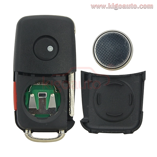 PN 5K0837202AE remote key 315Mhz ID48 chip 3 button with panic HU66 blade for VW Beetle CC Eos Golf GTI Jetta Passat Tiguan 2012-2016 FCC NBG010180T