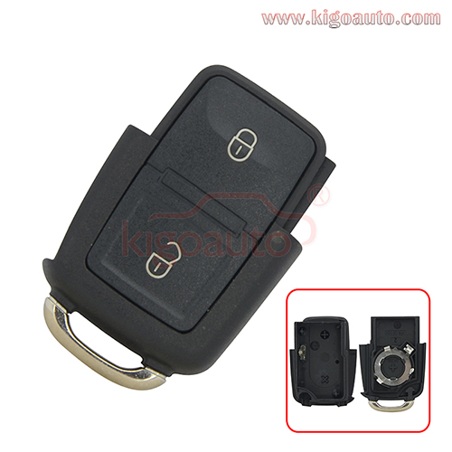PN 1J0 959 753N Remote key shell fob case 2 button for Volkswagon Beetle Seat Ibiza Skoda Octavia 2000