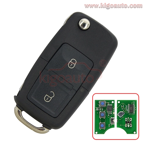 P/N 1JO 959 753 N Remote key 2 button HU66 434Mhz for VW Bora Seat Ibiza Skoda Octavia 2000 1J0959753N