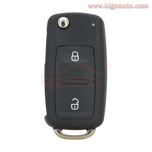 PN 5K0837202AD 2 button HU66 434Mhz remote key for 2012 VW Passat Polo Golf Jetta Beetle Tiguan